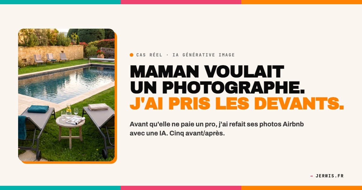 Photos Airbnb retravaillées avec une IA, cinq avant/après